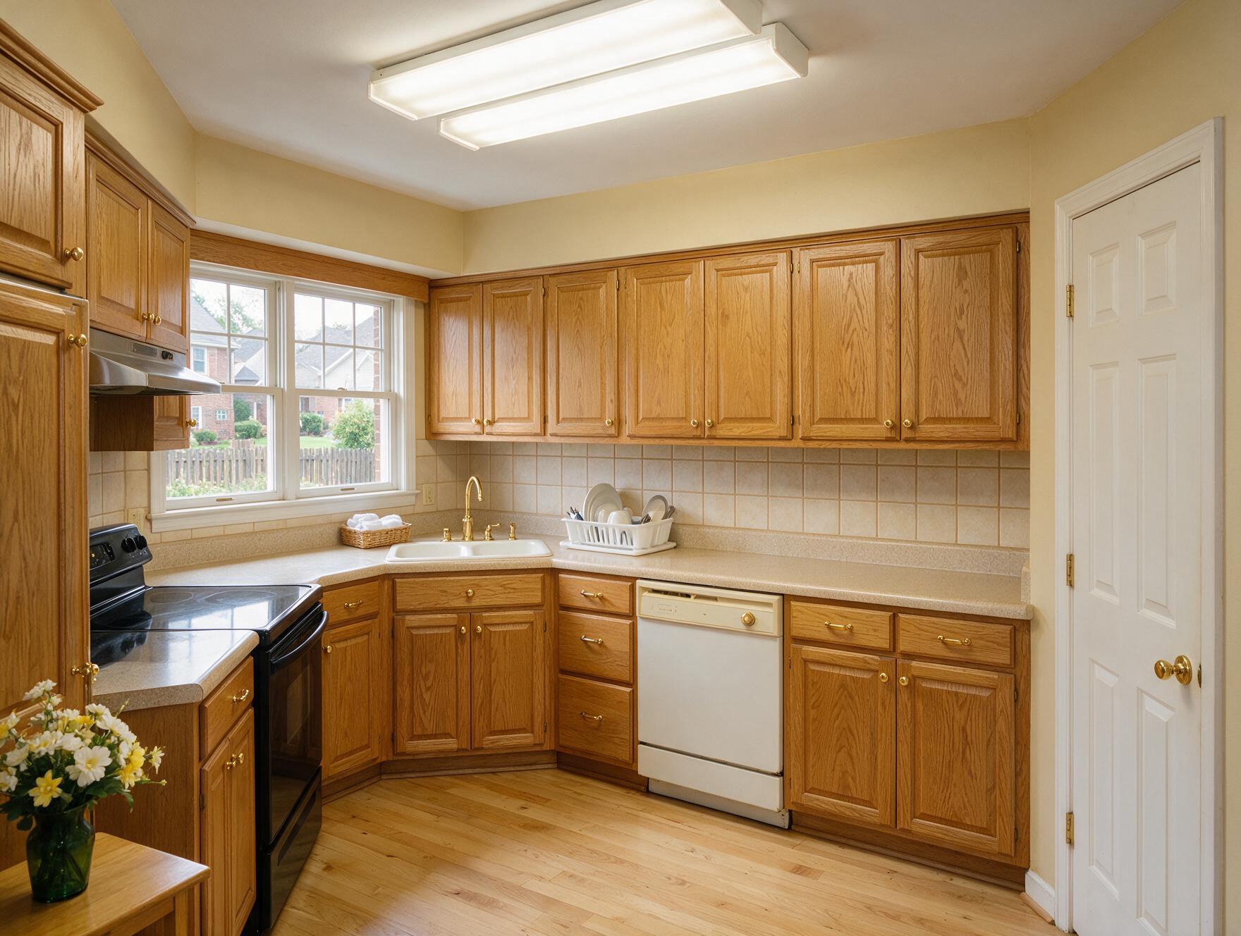 Outdated kitchen before Cmax GC remodel