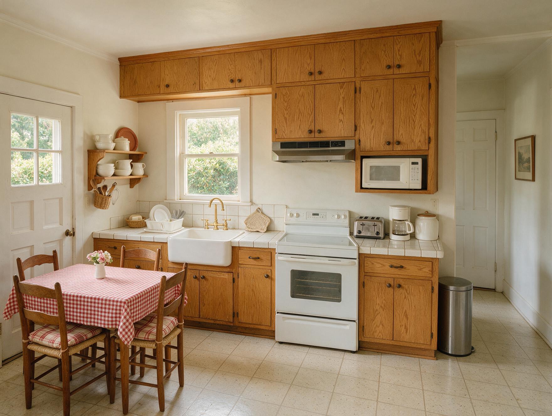 Worn kitchen before Cmax GC remodel